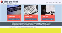 Desktop Screenshot of official-typing-test.com
