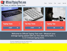 Tablet Screenshot of official-typing-test.com